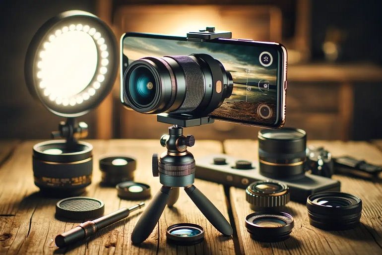 Smart Phone Camera with Advanced Mobile Accessories